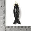 Natural & Synthetic Mixed Gemstone Carved Pendants G-P599-07G-4