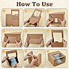 Paper Cap Hat Packing Boxes with Visible Window CON-WH0043-304B-4