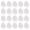 Transparent Clear Glass Flat Back Cabochons GGLA-TA0001-02-40x30-3