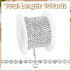Glass Rhinestone Cup Chains LCHA-WH0004-02B-2