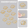 Unicraftale 10Pcs 201 Stainless Steel Connector Charms STAS-UN0064-71-5