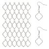 Alloy Open Back Bezel Pendants FIND-WH0111-887P-1