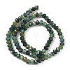 Natural Moss Agate Bead Strands X-G-D344-A11-4