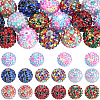 24Pcs 8 Colors Opaque Resin Rhinestone Beads RESI-PA0001-54-1