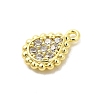 Real 18K Gold Plated Rack Plating Brass Micro Pave Cubic Zirconia Pendants Charms KK-S396-03B-2