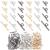 120Pcs 12 Styles Iron Toggle Clasps IFIN-WR0001-08-1