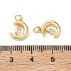 SHEGRACE Brass Micro Pave Cubic Zirconia Pendants XGRQ3D664-464G-3