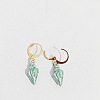 Ocean Theme Alloy Enamel Conch Leverback Earrings FS-WG4EEAF-09-1