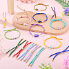 4Pcs 4Colors Polyester Cord Bracelet Making MAK-TA0001-43-9