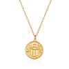 Round Cross Pendant Necklaces GT4344-1-1