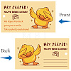CREATCABIN 50Pcs Duck Theme Paper Card AJEW-CN0001-94C-4