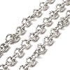 304 Stainless Steel Textured Cable Chains STAS-B040-02P-1
