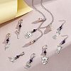 Knitting Theme Alloy Pendant Decorations HJEW-PH01541-5