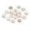 Opaque Spray Painted Glass Beads X1-GLAA-G118-01E-1