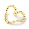 Rack Plated Brass Heart Links KK-Z039-33G-2