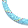 Ployester Core-Wrapped Round Cord Necklace Making KK-CBACFA2-03G-20-2