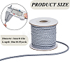 1 Roll 10M Round Braided Cowhide Cords WL-SC0001-03C-2
