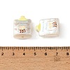 Printed Opaque Acrylic Beads OACR-B054-01G-3