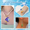7Pcs 7 Colors Handmade Glass Pendants GLAA-CJ0002-99-7