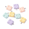 Opaque Resin Pendants RESI-G051-04B-1