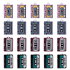 32Pcs 4 Colors Printed Alloy Pendants FIND-DC0003-10-1