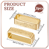 2Pcs Brass Belt Keeper Rings FIND-PH0061-85B-2