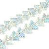 Transparency Electroplate Glass Beads Strands GLAA-T023-39A-08-1