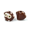 Cute Hand Painted Mini Owl Porcelain Beads LS-PORC-F014-01C-2
