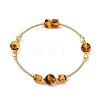 Natural Amber Round Beads Bangles BJEW-JB14500-3