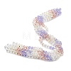 Electroplate Glass Beads Strands EGLA-D300-06-8mm-08-1