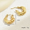 Stainless Steel Thick Hoop Earrings for Women OH7796-4
