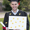 Graduation Caps Gold Foil Self-adhesive Stickers DIY-WH20001-13D-4