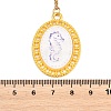 Ocean Theme Alloy Acrylic Sea Horse Pendant 201 Stainless Steel Cable Chain Necklaces for Women NJEW-F369-01A-3