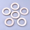 Unfinished Wood Linking Rings LS-X-WOOD-F002-01-55mm-1