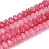 Imitation Jade Crackle Glass Beads Strands GLAA-N068-01A-A12-1