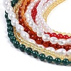 Bohemian Glass Beaded Multi Layered Necklaces for Women NJEW-K384-02A-3