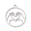 304 Stainless Steel Pendants STAS-Z131-01A-P-1