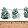 Electroplated Natural Druzy Agate Beads Strands G-N0259-06-2
