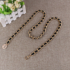 1Pc Alloy PU Leather Braided Waist Chains for Woman AJEW-CL0005-49A-7