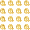 80Pcs Brass Crimp Beads KK-BBC0025-89G-7
