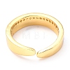 Adjustable Real 18K Gold Plated Brass Enamel Finger Rings RJEW-L071-23G-4