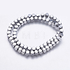 Electroplate Non-magnetic Synthetic Hematite Bead Strands G-K237-15E-1