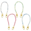Glass Round Bead Mobile Straps HJEW-YW00517-04-2