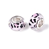 Opaque Resin European Beads RESI-N044-03S-02-3