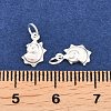 925 Sterling Silver Shell Shape Charms STER-I023-01S-01-3