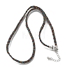 3.5MM Polyester Metallic Cord Braided Cord Necklace Making FB-CBAA152-01P-12-1