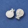 Brass Micro Pave Clear Cubic Zirconia Pendants KK-D228-01S-02-2
