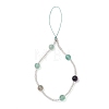 Natural Rainbow Fluorite & Glass Seed Round Beaded Phone Hand Strap Chains HJEW-JM03363-02-2