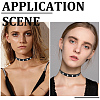 Punk Rock Style Alloy Rivet Imitation Leather Chocker Necklaces NJEW-CL0001-31-5
