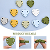 12Pcs 6 Colors Food Grade Eco-Friendly Silicone Beads SIL-CA0002-54-5